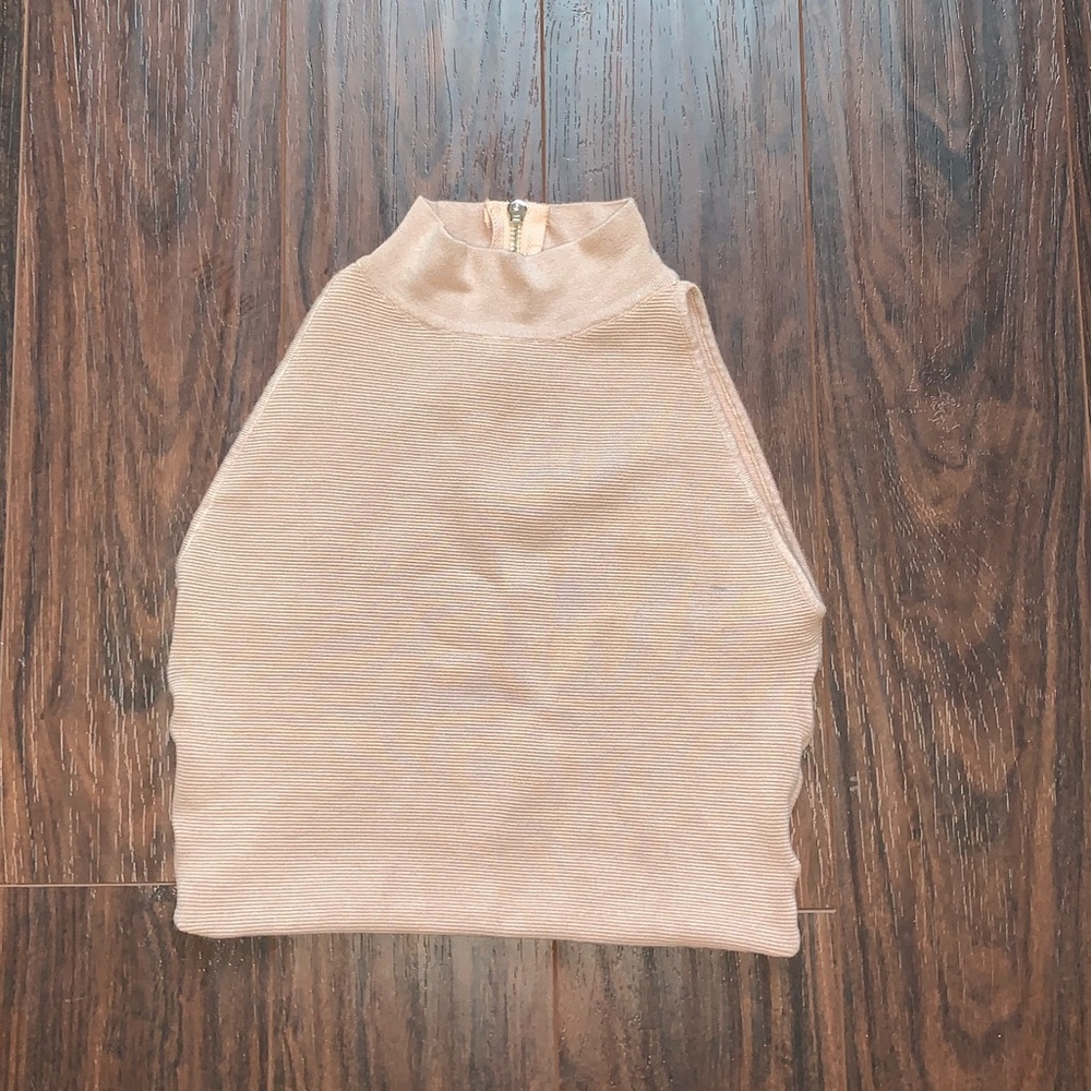 Nude crop top